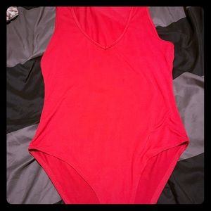 Red bodysuit